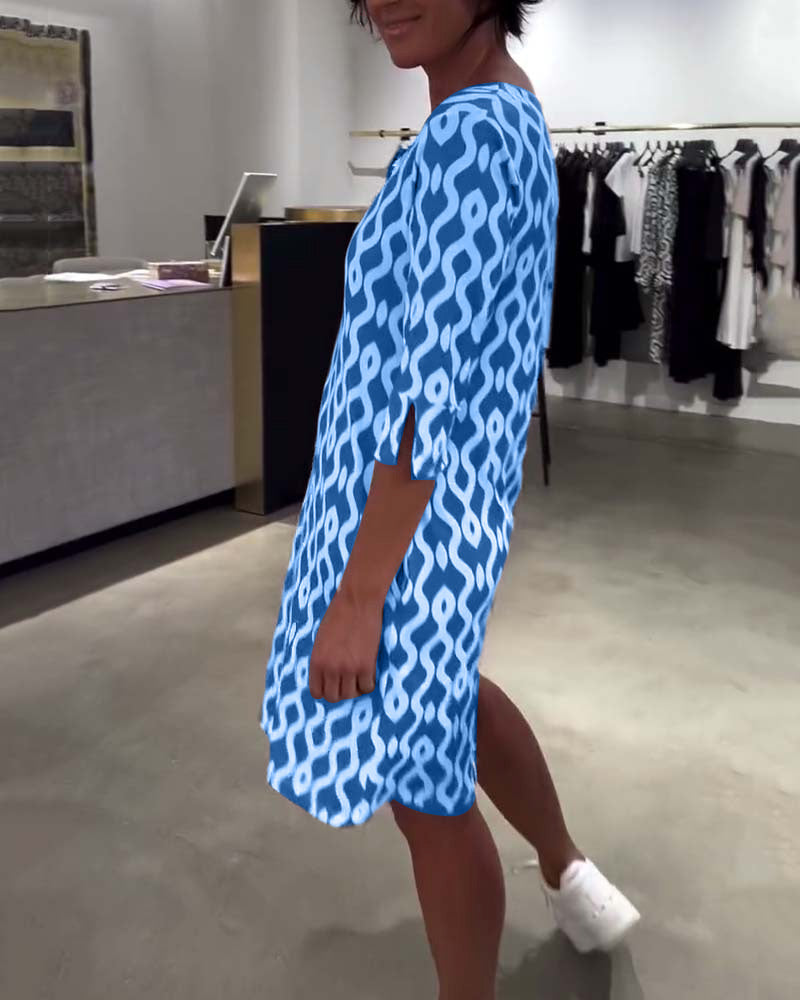 Ainara - שמלה מודפסת