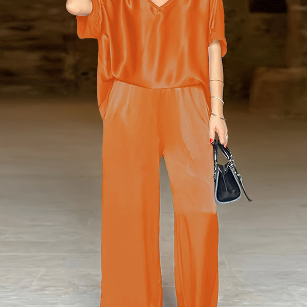 Ashlee - סט אלגנטי עם שרוולים קצרים