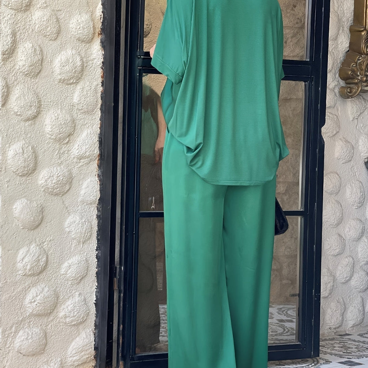 Ashlee - סט אלגנטי עם שרוולים קצרים