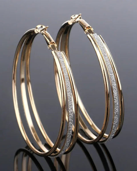 עגילי זהב וינטאג' יוקרתיים