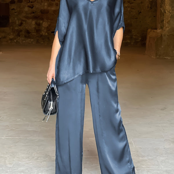 Ashlee - סט אלגנטי עם שרוולים קצרים