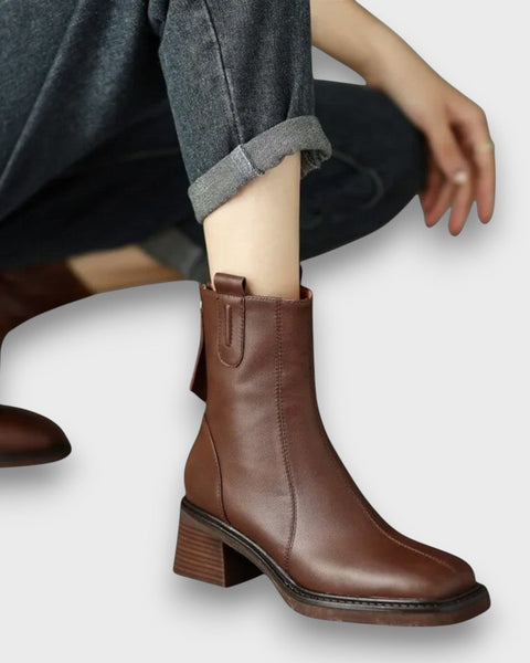 פיאן - מגפיים קלאסיים מעור איכותי