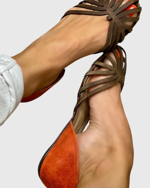 הילה - סנדלים דקורטיביים דו־גווניים