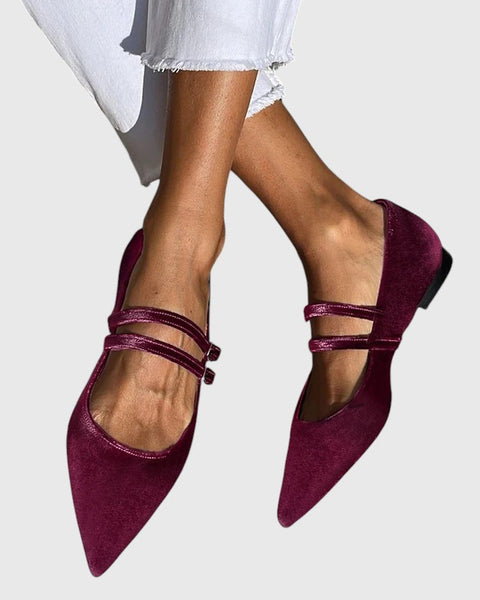 מאיה - נעלי בלט עם רצועות