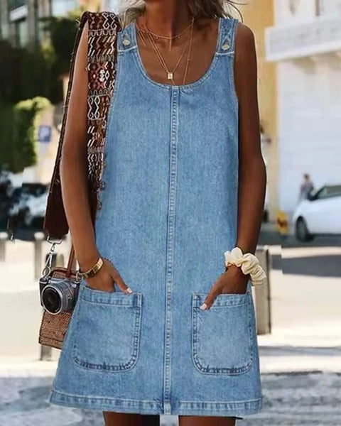 Otylia - שמלת מיני נוחה עם כתפיים רחבות