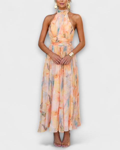 שמלת מקסי צבעי מים דרימפלו