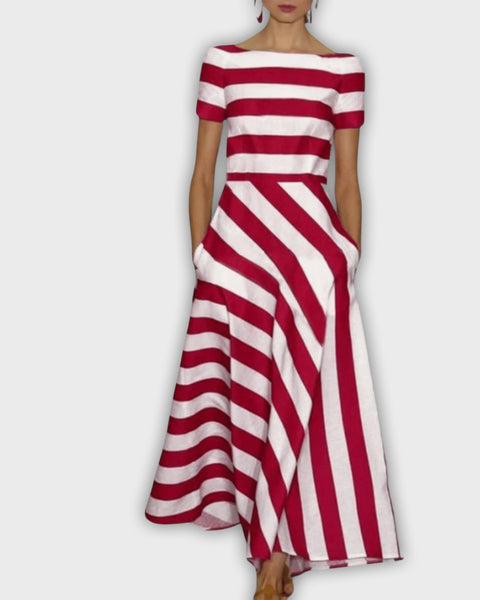 מעיל מקסי מפוספס - אלגנטי ונוח לכל הזדמנות