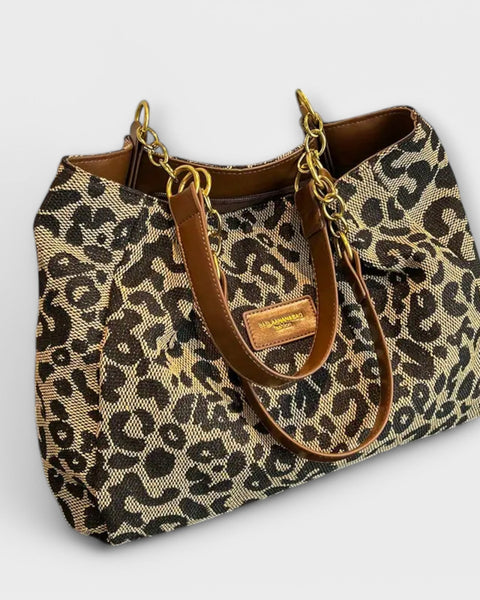 תיק קנבס עם הדפס נמר - עיצוב מודרני ונוחות יומיומית