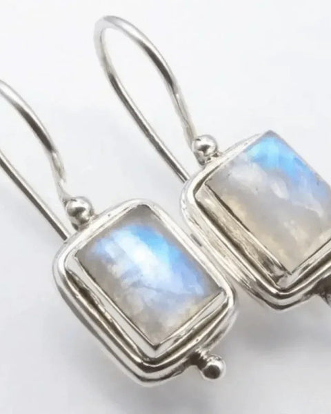 עגילי רטרו מרובעים יוקרתיים