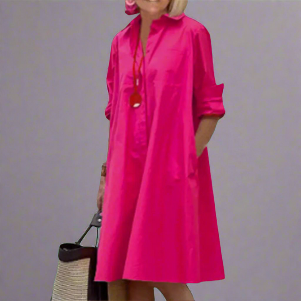 Kate - שמלת קז'ואל מודפסת מסוגננת