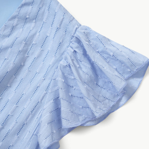 Julieta - שמלת מידי עם שרוולים עם קפלים