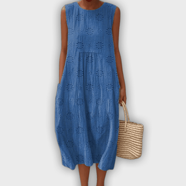 שמלת קירה אלגנטית מכותנה