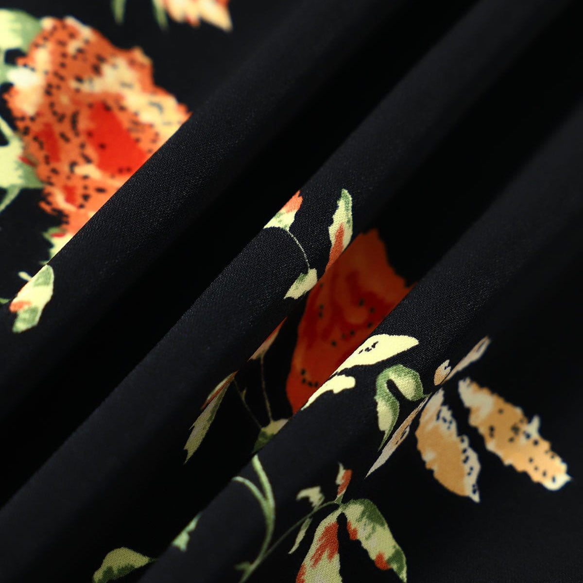 Kambria - שמלת מידי פרחונית עם שרוולים קצרים