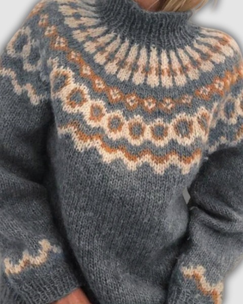 ויולטה™ - סוודר צווארון גבוה נעים