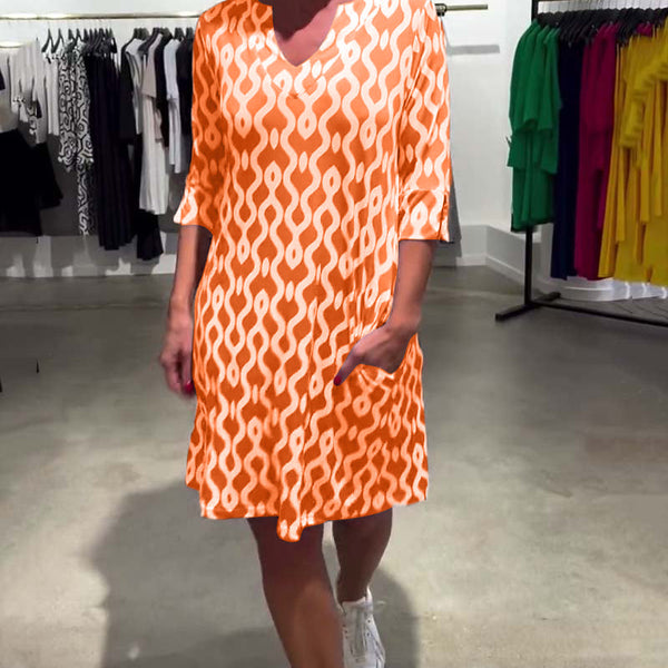 Ainara - שמלה מודפסת