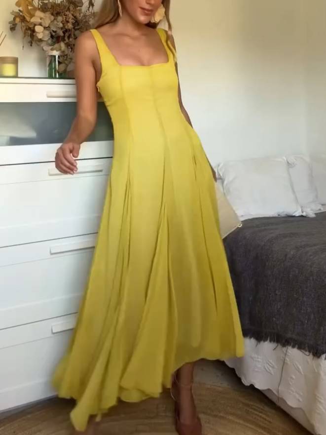 Solmaz - שמלת מקסי קז'ואל עם רצועות