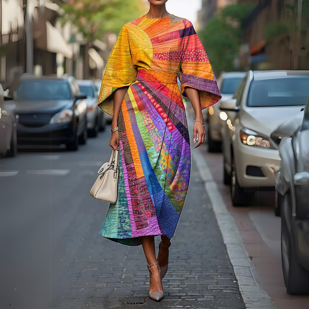 Lucy - שמלה ארוכה עם מותן אלסטית