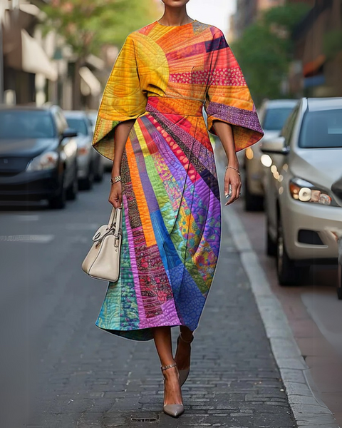 Lucy - שמלה ארוכה עם מותן אלסטית