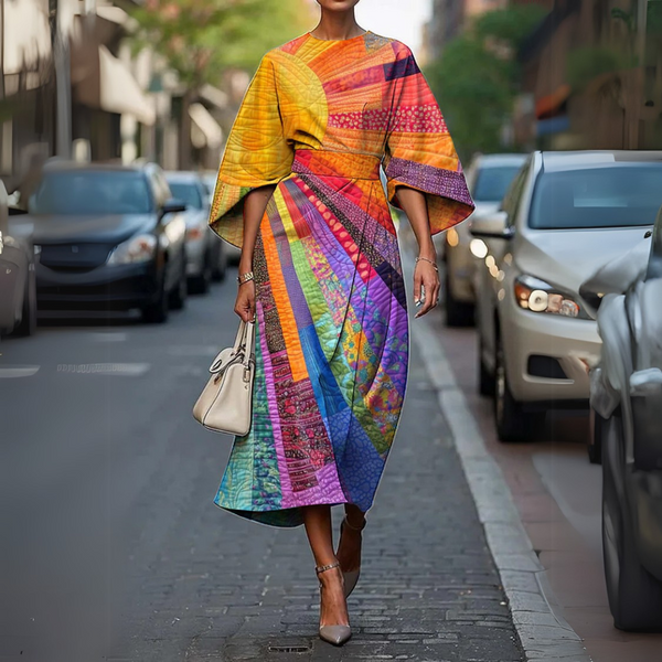 Lucy - שמלה ארוכה עם מותן אלסטית