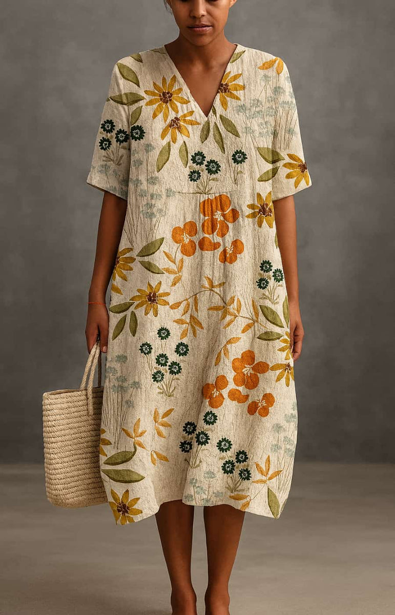 Aubrey - שמלת מידי אופנתית ליום יום