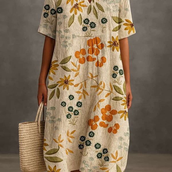 Aubrey - שמלת מידי אופנתית ליום יום