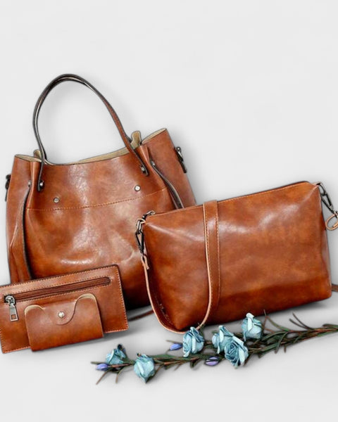 סט תיקים וינטג' 4 חלקים של לורה