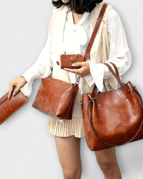 סט תיקים וינטג' 4 חלקים של לורה