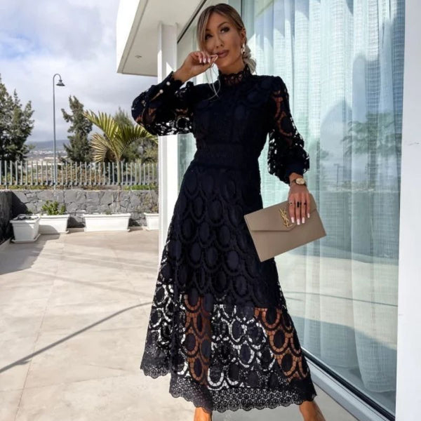 ליזה™ - שמלה רומנטית מבד תחרה