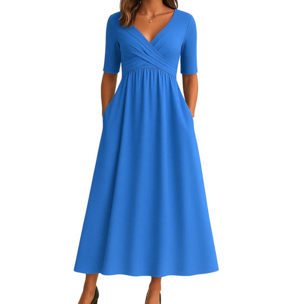 ליאונורה | שמלה חוצה עם שרוולים קצרים