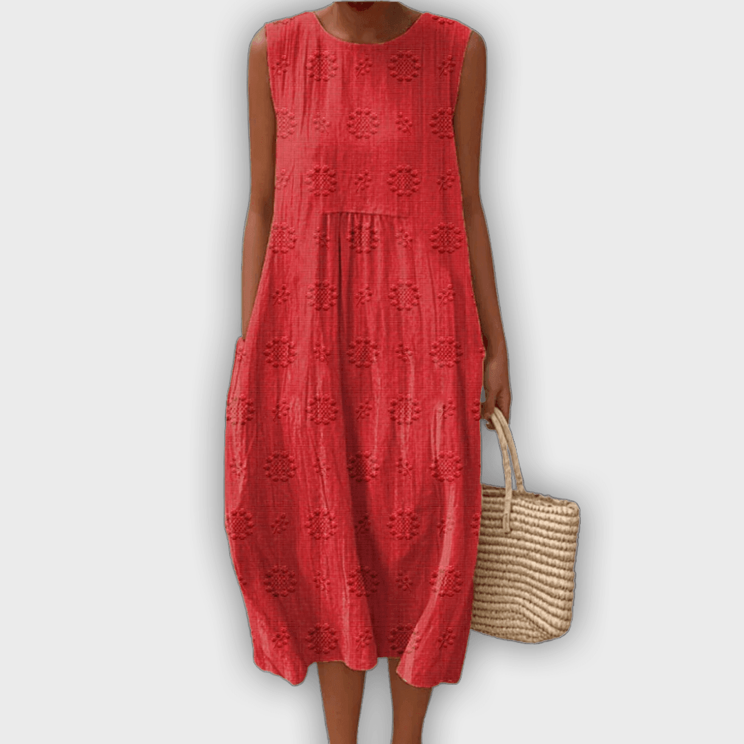 שמלת קירה אלגנטית מכותנה