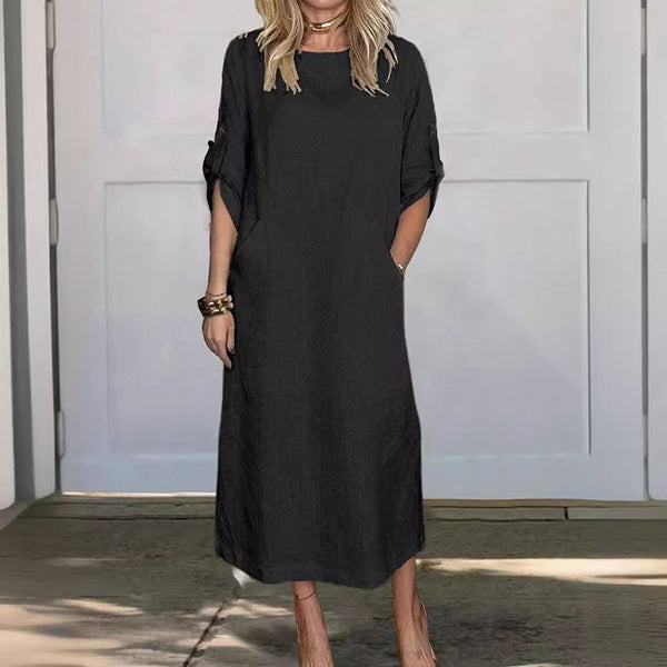 Ericka - שמלה אלגנטית עם כיסים