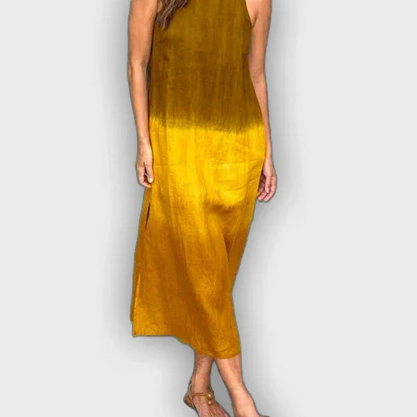 שמלת מירה™ מודפסת אלגנטית ונוחה