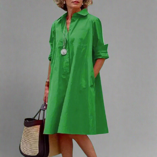 Kate - שמלת קז'ואל מודפסת מסוגננת