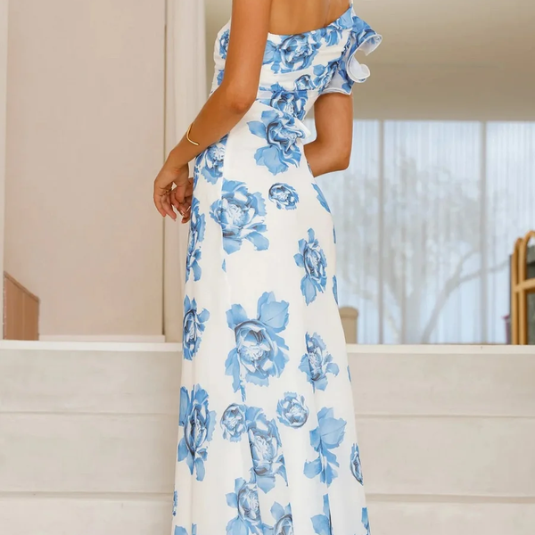 Dorothy - שמלה ארוכה ללא שרוולים עם עיצוב פרחוני