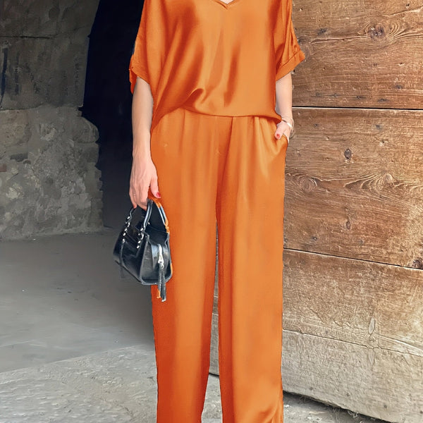 Ashlee - סט אלגנטי עם שרוולים קצרים