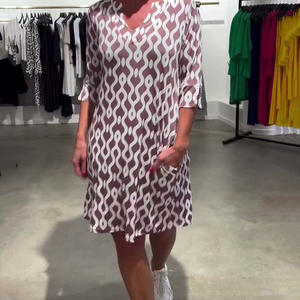 Ainara - שמלה מודפסת