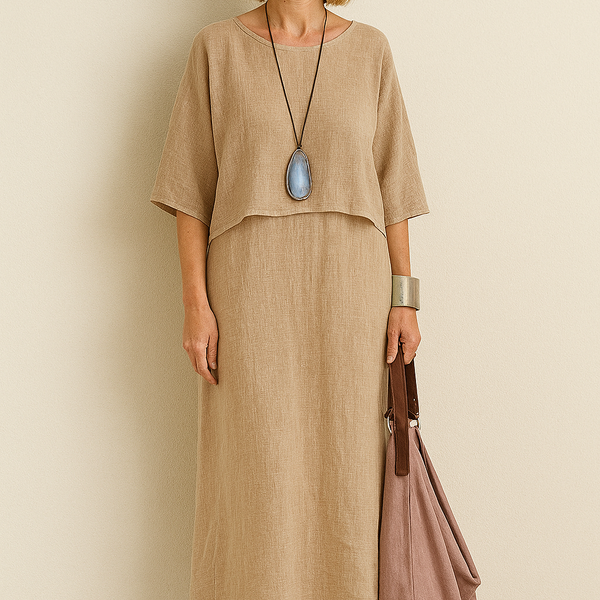 Arline - שמלת שני חלקים מפשתן