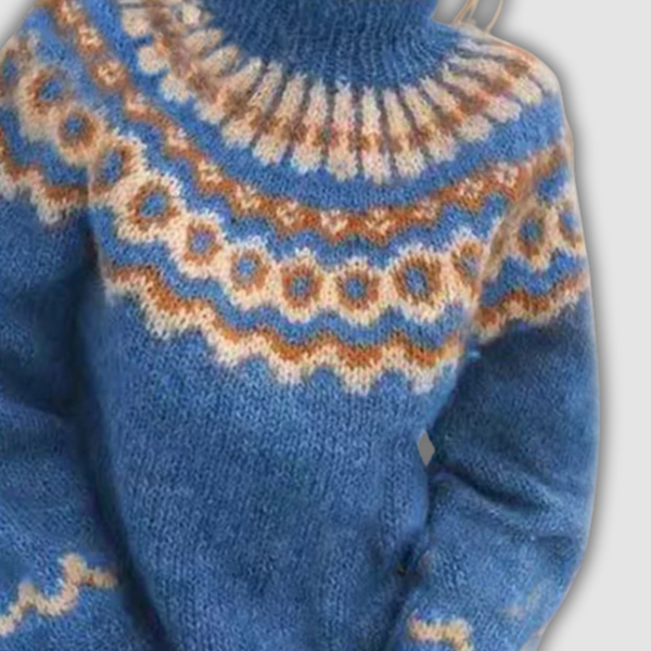 ויולטה™ - סוודר צווארון גבוה נעים