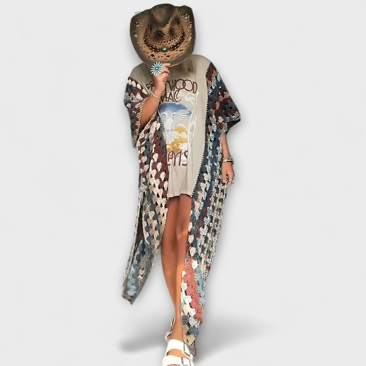 חולצת טי עם עיצוב שרוולים ייחודי