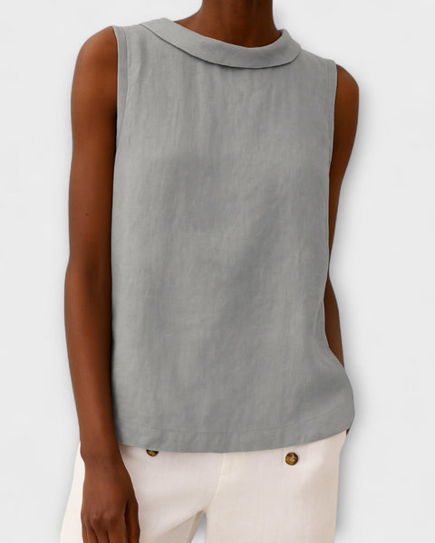 טופ קיץ אלגנטי ללא שרוולים בריאנה