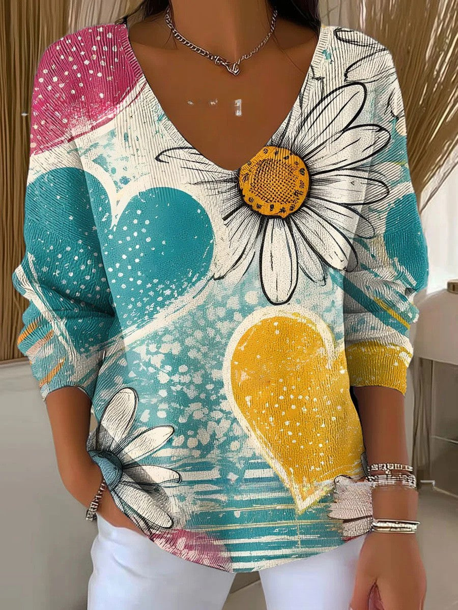 אדלינה – סוודר עם צווארון V