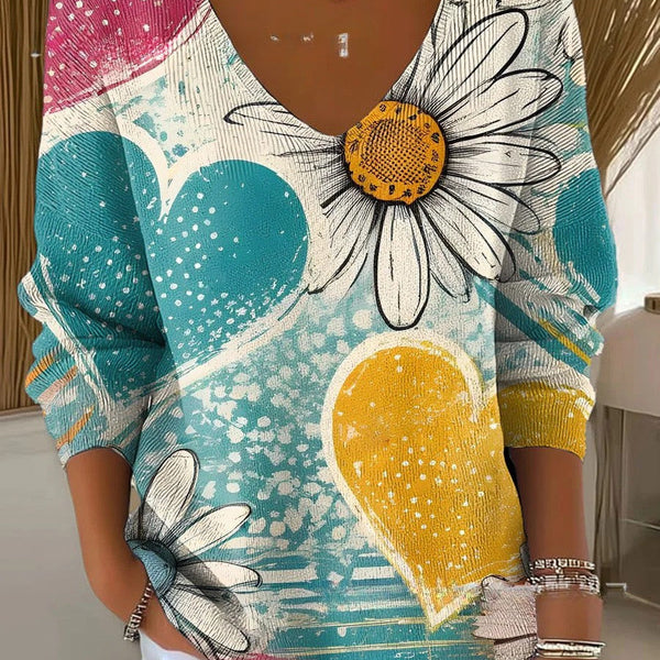 אדלינה – סוודר עם צווארון V