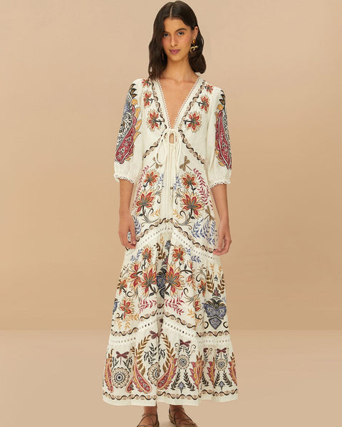 Malindya - שמלת מקסי בוהו־גלאם