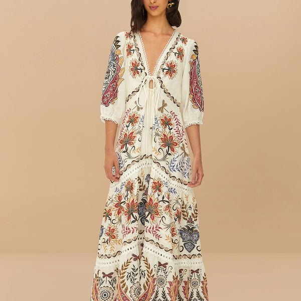 Malindya - שמלת מקסי בוהו־גלאם