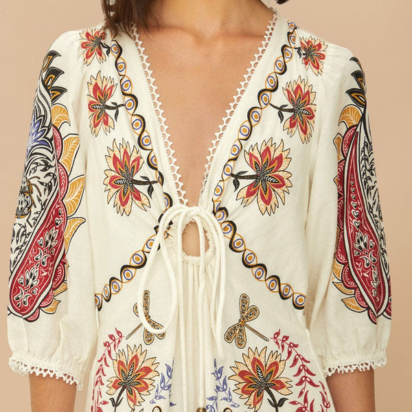 Malindya - שמלת מקסי בוהו־גלאם