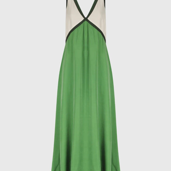 שמלת בוהו קיץ עם צווארון V