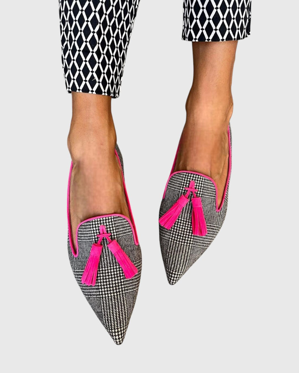 מוריה - סנדלי עקב פתוחים בעיצוב פאצ’וורק