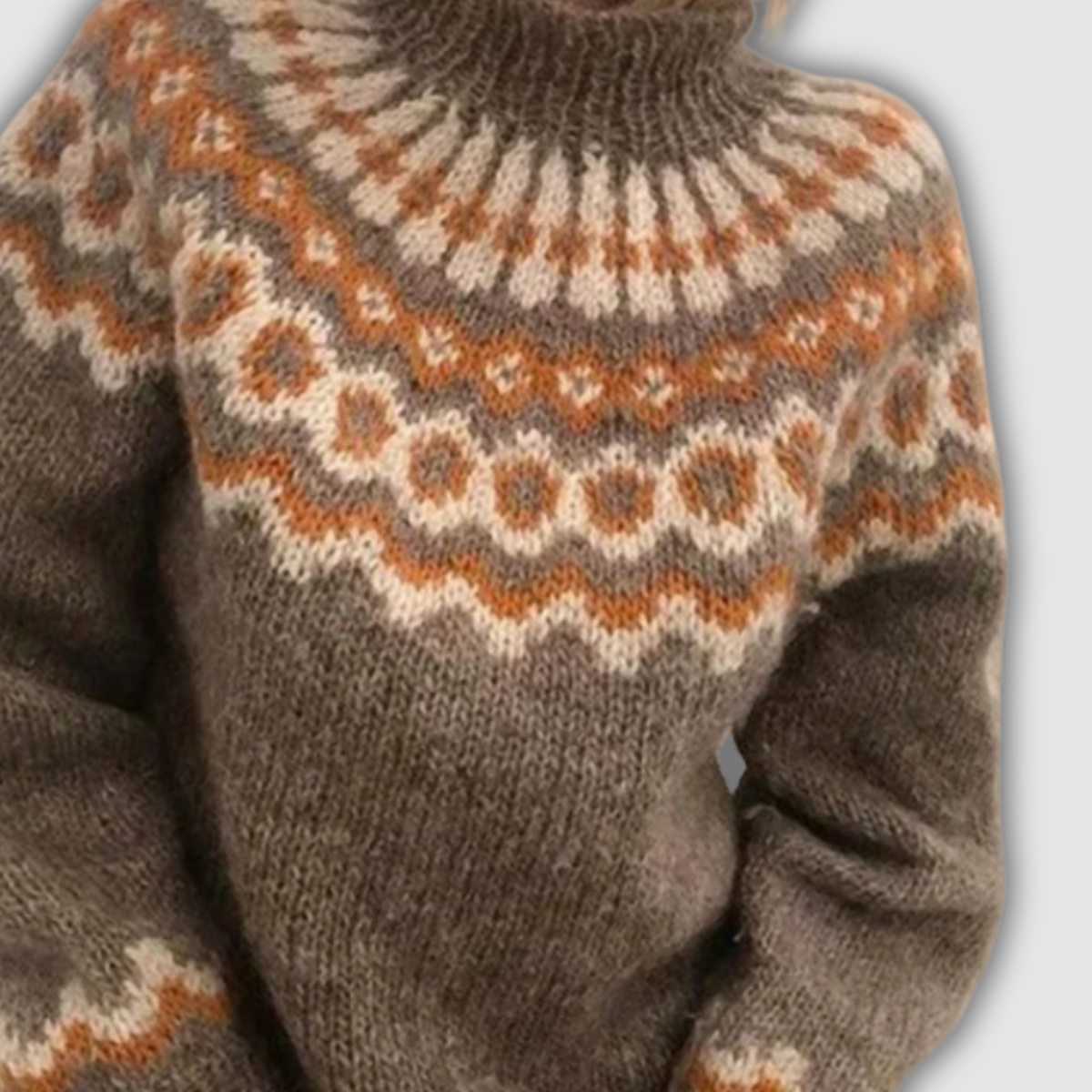 ויולטה™ - סוודר צווארון גבוה נעים