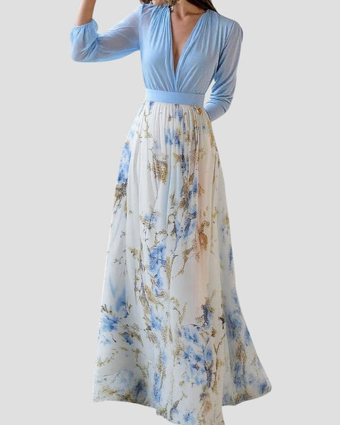 שמלות טס™ ארוכה עם הדפס פרחים