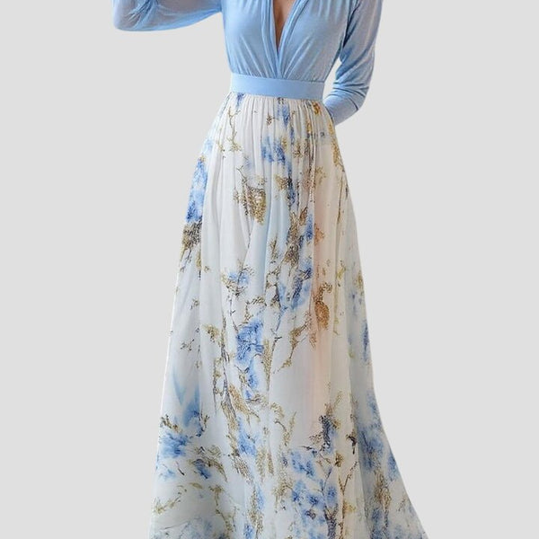 שמלות טס™ ארוכה עם הדפס פרחים
